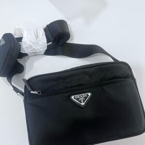 Prada Black Men's Belt Bag